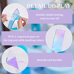 Acrylic Slant Back Dangle Earring Display Stands&nbsp;EDIS-WH0012-43