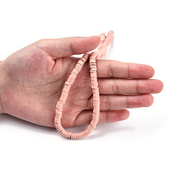 Handmade Polymer Clay Bead Strands&nbsp;CLAY-S094-6mm-A01