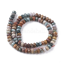Natural Ocean Jasper Beads Strands&nbsp;G-F668-01-A