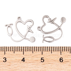 Non-Tarnish 5Pcs 201 Stainless Steel Pendants&nbsp;STAS-M056-04P