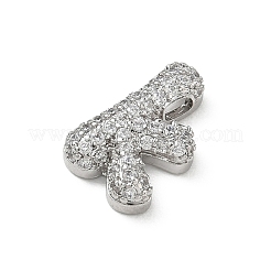 Brass Micro Pave Cubic Zirconia Pendants&nbsp;KK-A300-02P-K