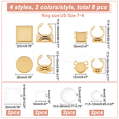 DIY Blank Dome Cuff Ring Making Kit&nbsp;DIY-DC0001-60