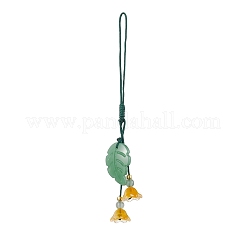 6Pcs 6 Styles Natural Green Aventurine Mobile Straps&nbsp;HJEW-JM01945