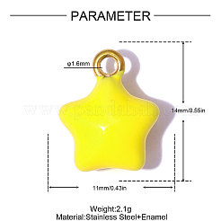 304 Stainless Steel Pendants&nbsp;STAS-OY014-95G