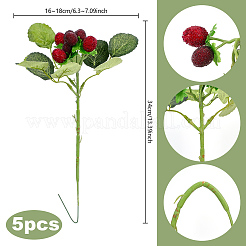5Pcs Plastic Simulation Fruit&nbsp;DJEW-PH0001-88