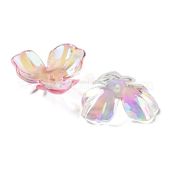 UV Plating Transparent Acrylic Bead Caps&nbsp;MACR-K356-15D