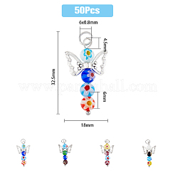 50Pcs Handmade Millefiori Glass Pendants&nbsp;FIND-DC0002-64