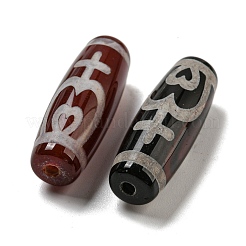 Tibetan Style dZi Beads Strands&nbsp;G-P526-A01