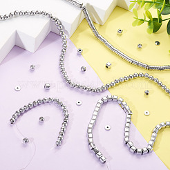 4 Strands 4 Styles Electroplated Non-magnetic Synthetic Hematite Beads Strands&nbsp;G-CW0001-12P