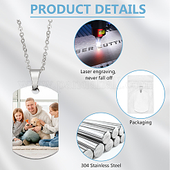 25Pcs 304 Stainless Steel Stamping Blank Tag Pendants&nbsp;STAS-BC0003-81