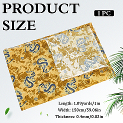 Dragon Pattern Cotton Fabric&nbsp;DIY-WH0579-96C