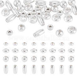 40Pcs 4 Styles 925 Sterling Silver Beads&nbsp;STER-TA0001-51