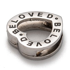 304 Stainless Steel Slide Charms&nbsp;STAS-P270-01G