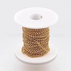 Ion Plating(IP) Handmade 304 Stainless Steel Rolo Chains&nbsp;STAS-P200-24G