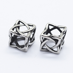 304 Stainless Steel Beads&nbsp;STAS-O102-13AS