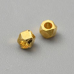 Brass Cube Beads&nbsp;KK-WH0062-82