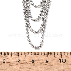304 Stainless Steel Ball Chain Multi Layered Necklaces for Women&nbsp;NJEW-G194-02P