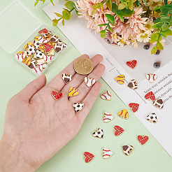 50Pcs 5 Styles Alloy Enamel Pendants&nbsp;ENAM-PH0002-67