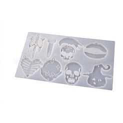 DIY Silicone Halloween Theme Pendant Molds&nbsp;HAWE-PW0001-035B
