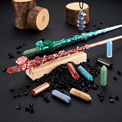 8Pcs 8 Style Natural Pointed Beads&nbsp;G-FW0001-26