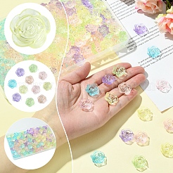 180Pcs 6 Colors Transparent Acrylic Beads&nbsp;OACR-FS0001-91