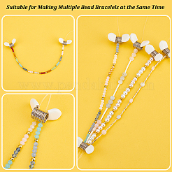 6Pcs 201 Stainless Steel Mini Spring Bead Clamps for Beading Jewelry Making&nbsp;TOOL-UN0001-43