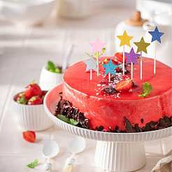 15 Sets 5 Styles Star Paper Cake Toppers&nbsp;FIND-CA0009-82