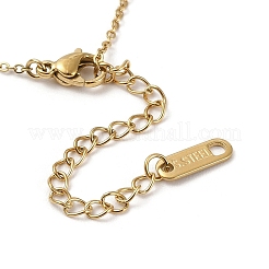 304 Stainless Steel Sun Radiates Pendant Necklace for Women&nbsp;NJEW-Q318-02G