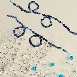 2 Strands Natural Sodalite Nuggets Beads Strands&nbsp;G-GO0001-43