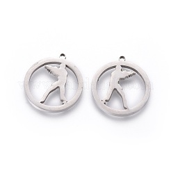 Non-Tarnish 201 Stainless Steel Pendants&nbsp;X-STAS-F231-071P