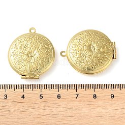 Rack Plating Brass Locket Pendants&nbsp;KK-M269-09G
