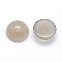 Natural Grey Agate Cabochons&nbsp;G-P393-R46-14.5mm