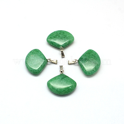 Fan Natural & Synthetic Mixed Stone Pendants&nbsp;G-Q358-M