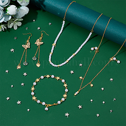 60Pcs 6 Style Brass Beads&nbsp;FIND-PH0005-57