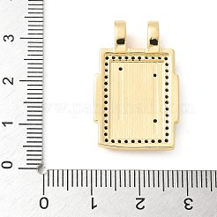 Brass Micro Pave Cubic Zirconia Pendants&nbsp;KK-U053-20G-01