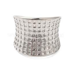 Tartan Brass Wide Open Cuff Rings for Women&nbsp;RJEW-A046-11P