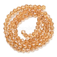 Transparent Electroplate Glass Beads Strands&nbsp;GLAA-F029-2mm-C18