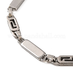 Tarnish Resistant 201 Stainless Steel Rectangle Link Chain Bracelets&nbsp;BJEW-B078-101P