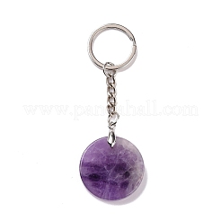 Natural Gemstone Vortex Pendant Keychain&nbsp;KEYC-E038-01P