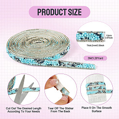 Hotfix Rhinestone Ribbon Trimming&nbsp;DIY-TAC0051-002A-1
