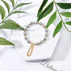 Electroplated Natural Lava Rock Beads&nbsp;G-NB0001-93
