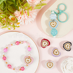 6Pcs 6 Colors Acrylic Plastic Beads&nbsp;FIND-SC0013-08A