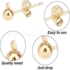 20Pcs Brass Post Earring Findings&nbsp;KK-PH0001-78