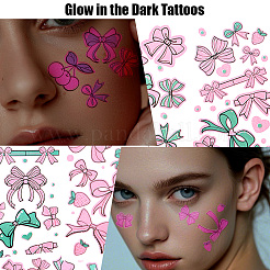 20 Sheets Luminous Water Proof Removable Temporary Tattoos Stickers&nbsp;AJEW-SP0002-81A