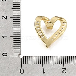 Valentine's Day Brass Micro Pave Clear Cubic Zirconia Pendants&nbsp;KK-C263-29D-G