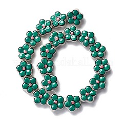 Handmade Porcelain Flower Beads Strands&nbsp;PORC-F003-01I