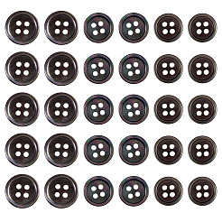 60Pcs 3 Styles Natural Black Lip Shell Buttons&nbsp;BUTT-TA0001-25