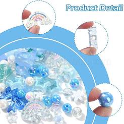 100Pcs 19 Styles Transparent Acrylic Beads&nbsp;MACR-FS0002-34