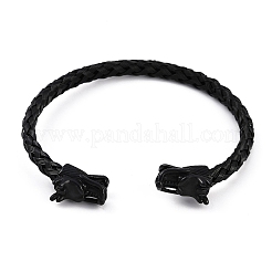 Ion Plating(IP) 304 Stainless Steel Cuff Bangles for Women&nbsp;STAS-M023-15B