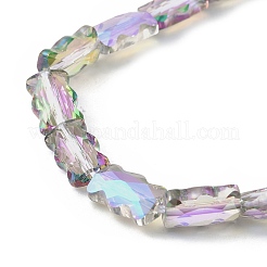 Electroplate Glass Beads Strands&nbsp;EGLA-L045-F-HR01